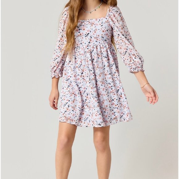 Blue Rain 'Julee' Floral Swing Dress NEW - Picture 1 of 4